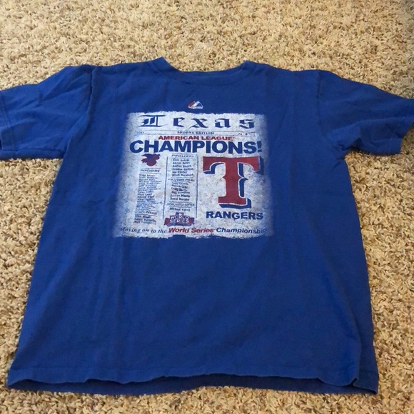 youth texas rangers shirts